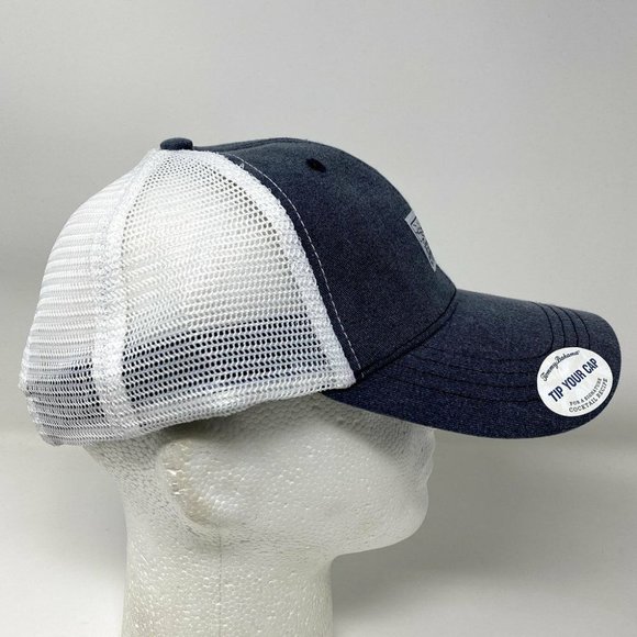 Tommy Bahama Strapback Hat Gray Fishing Beach Mesh Bar Baja Margarita - Picture 2 of 7